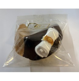 Chocolate Fortune Cookie  - Half Dipped with Graduation Cap and Scroll