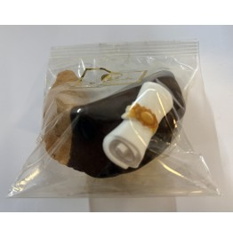 Chocolate Fortune Cookie  - Half Dipped with Graduation Cap and Scroll