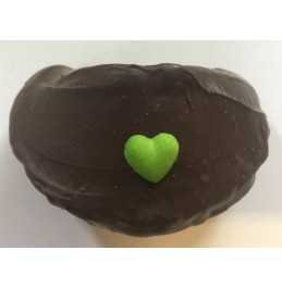 Chocolate Fortune Cookies - Assorted Color Heart Decoration