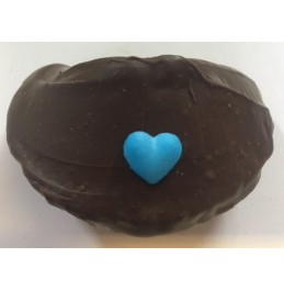 Chocolate Fortune Cookies - Assorted Color Heart Decoration