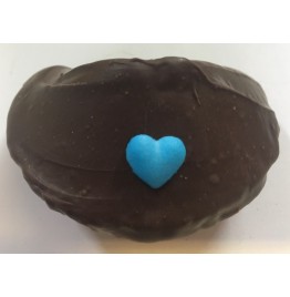 Chocolate Fortune Cookies - Assorted Color Heart Decoration