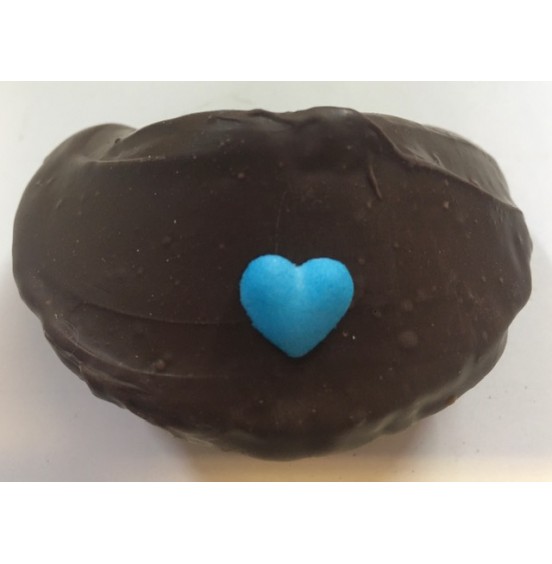 Chocolate Fortune Cookies - Assorted Color Heart Decoration