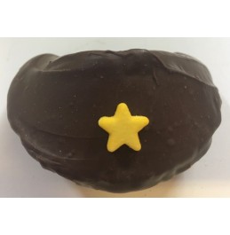 Chocolate Fortune Cookies - Assorted Color Star Decoration