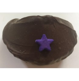 Chocolate Fortune Cookies - Assorted Color Star Decoration