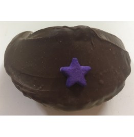Chocolate Fortune Cookies - Assorted Color Star Decoration