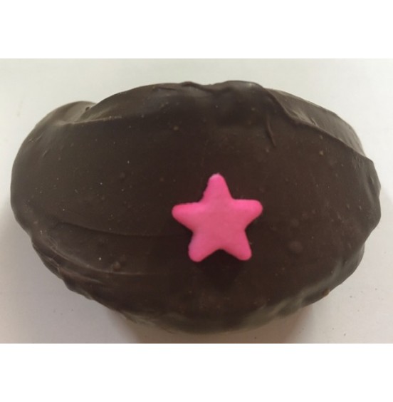 Chocolate Fortune Cookies - Assorted Color Star Decoration