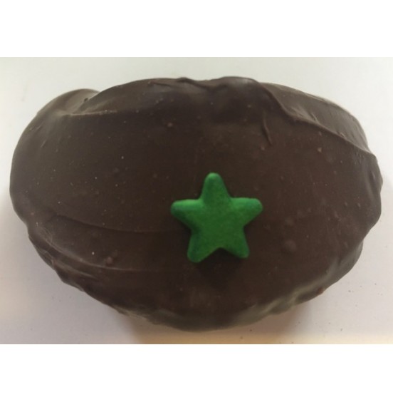 Chocolate Fortune Cookies - Assorted Color Star Decoration