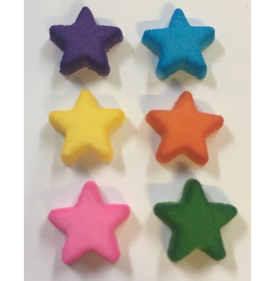 Chocolate Fortune Cookies - Assorted Color Star Decoration