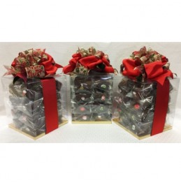 Gift Basket - Fully Chocolate Dipped Fortune Cookies  30 pc (large)