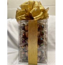 Gift Basket - Half Chocolate Dipped Fortune Cookies 50 pc (Extra Large)