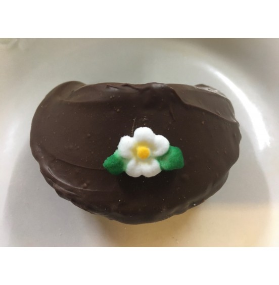 Chocolate Fortune Cookies - Leaf Flower