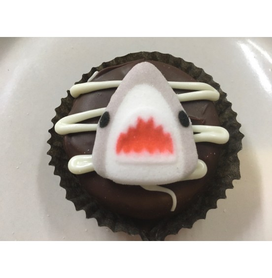 Chocolate Covered Oreo Cookie - Shark and Fin