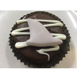 Chocolate Covered Oreo Cookie - Shark and Fin