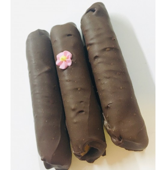 Chocolate Covered Senbei Wafers