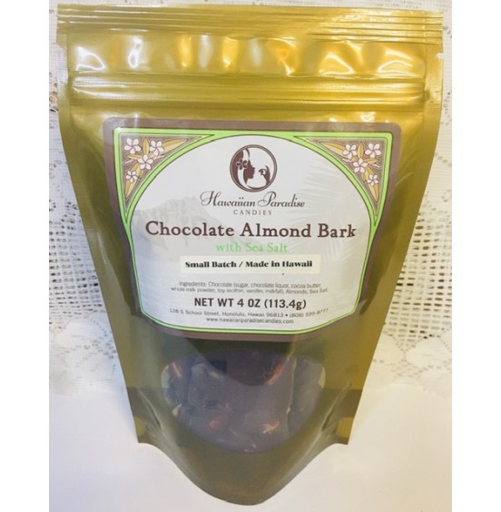Chocolate Almond Bark with Sea Salt