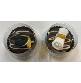 Chocolate Covered Oreo Cookie - Graduation Cap and Scroll