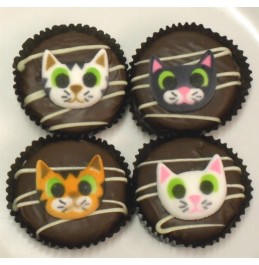 Chocolate Covered Oreo Cookie - Assorted Kitty Cats
