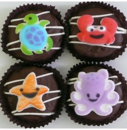 Chocolate Covered Oreo Cookie - Sea Creatures