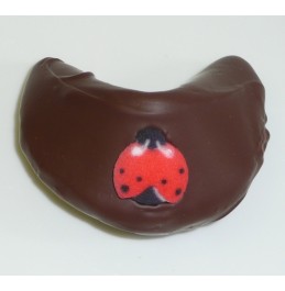 Chocolate Fortune Cookies - Ladybug