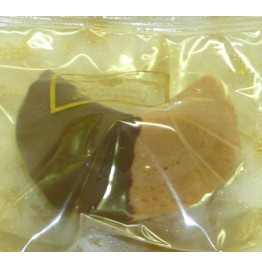 Chocolate Fortune Cookies  - Half Dipped