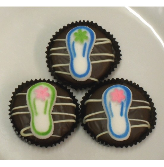 Chocolate Covered Oreo Cookie - Slippers (Flip Flops)
